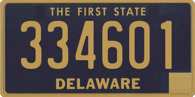 DE license plate 334601