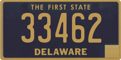 DE license plate 33462