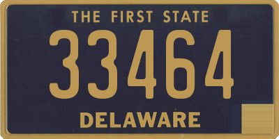 DE license plate 33464