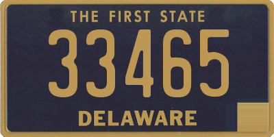 DE license plate 33465