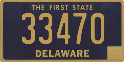 DE license plate 33470