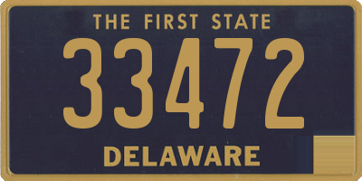 DE license plate 33472