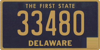 DE license plate 33480