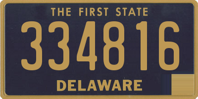 DE license plate 334816