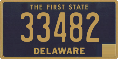 DE license plate 33482