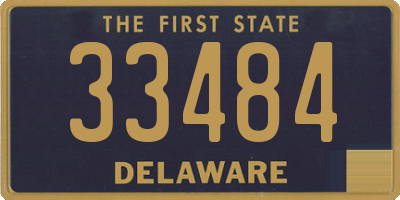 DE license plate 33484