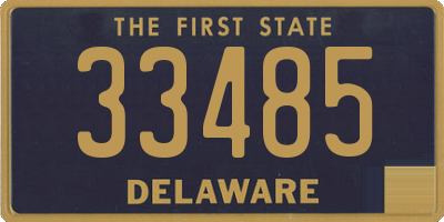 DE license plate 33485