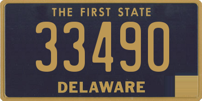 DE license plate 33490