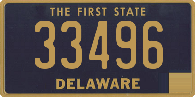DE license plate 33496
