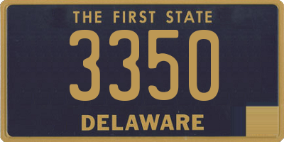 DE license plate 3350