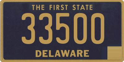 DE license plate 33500