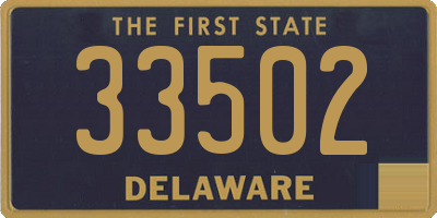 DE license plate 33502