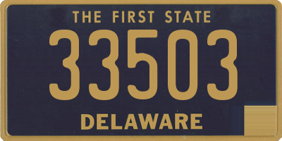 DE license plate 33503