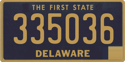 DE license plate 335036