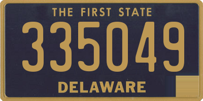 DE license plate 335049