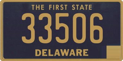 DE license plate 33506