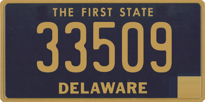 DE license plate 33509