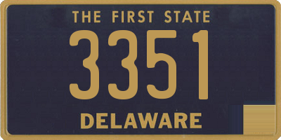 DE license plate 3351
