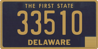 DE license plate 33510