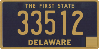 DE license plate 33512