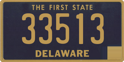 DE license plate 33513