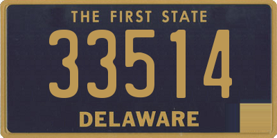 DE license plate 33514