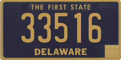 DE license plate 33516