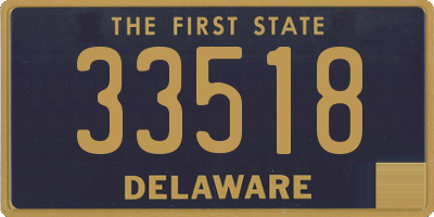 DE license plate 33518