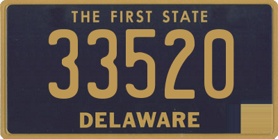 DE license plate 33520