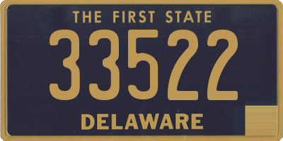 DE license plate 33522