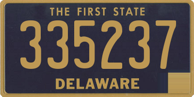 DE license plate 335237