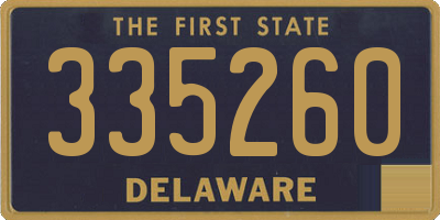 DE license plate 335260