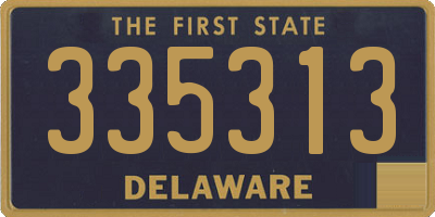 DE license plate 335313