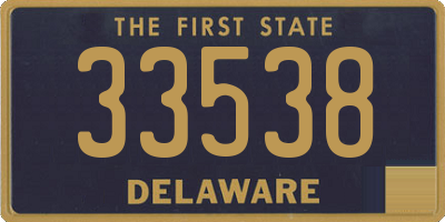 DE license plate 33538