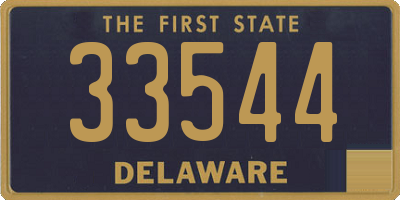 DE license plate 33544