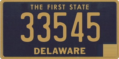 DE license plate 33545