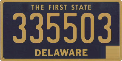 DE license plate 335503