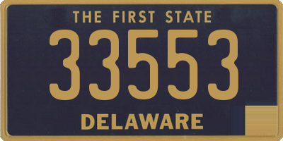 DE license plate 33553