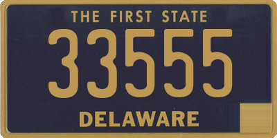 DE license plate 33555