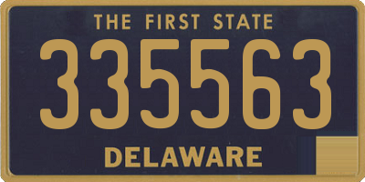 DE license plate 335563