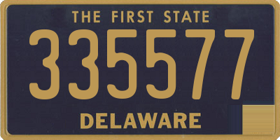 DE license plate 335577