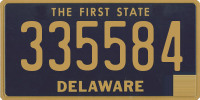DE license plate 335584