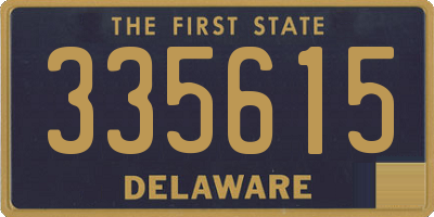 DE license plate 335615