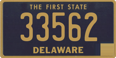 DE license plate 33562