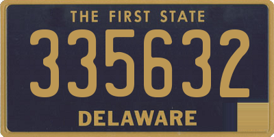 DE license plate 335632