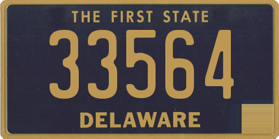 DE license plate 33564