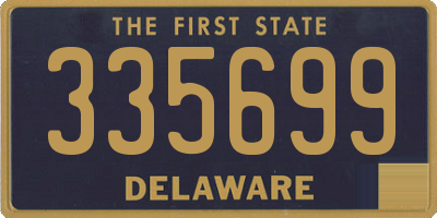 DE license plate 335699