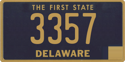 DE license plate 3357