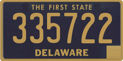 DE license plate 335722