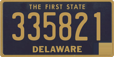 DE license plate 335821